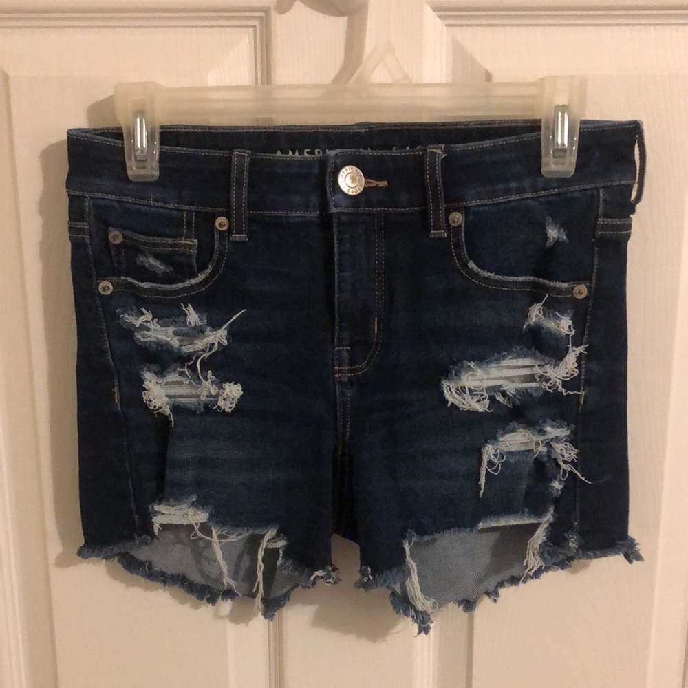 American Eagle Distressed MIDI Shorts size 4
